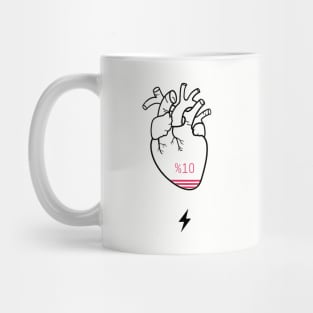 empty heart Mug